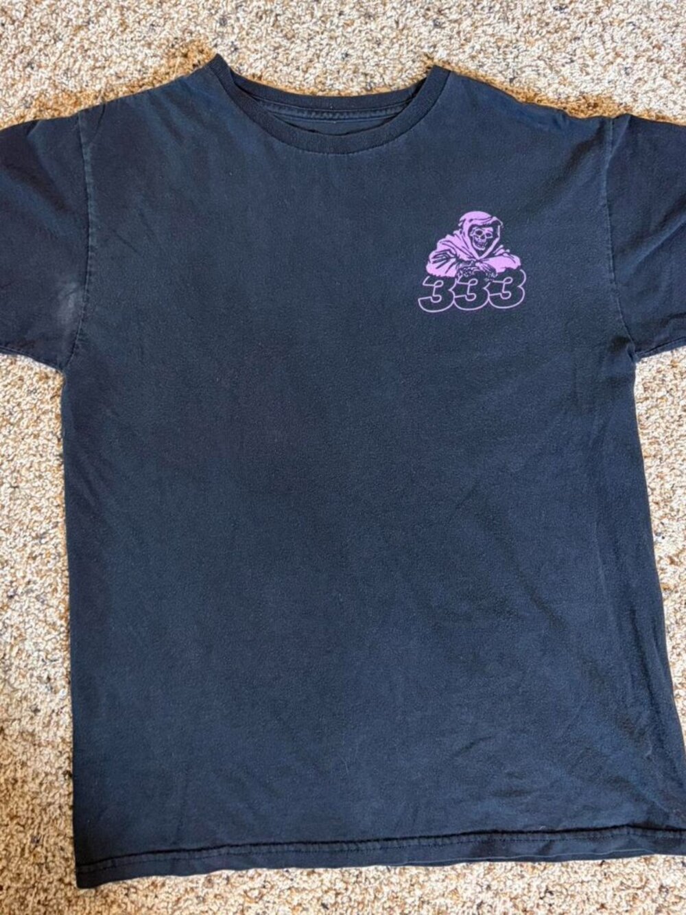 Black and Purple Half Evil T shirt